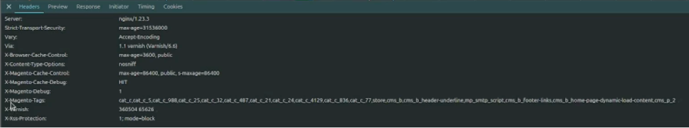 Varnish configuration